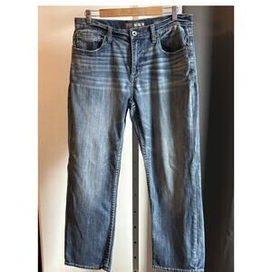 BKE Tyler Straight Leg Jeans Men’s 33S Medium Wash Stretch Denim